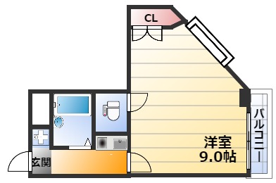 ハイツ中路の間取り