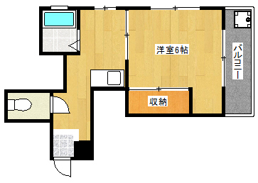 神戸市灘区上野通のマンションの間取り