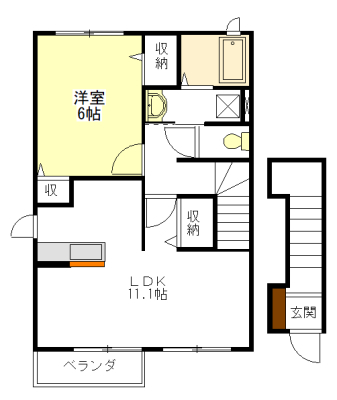 プラシード平和　Ｂ棟の間取り