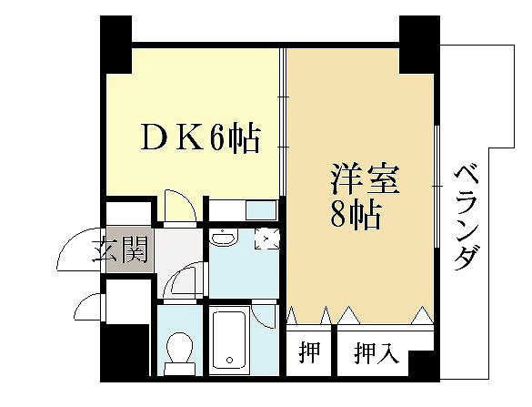 宇治市槇島町のマンションの間取り