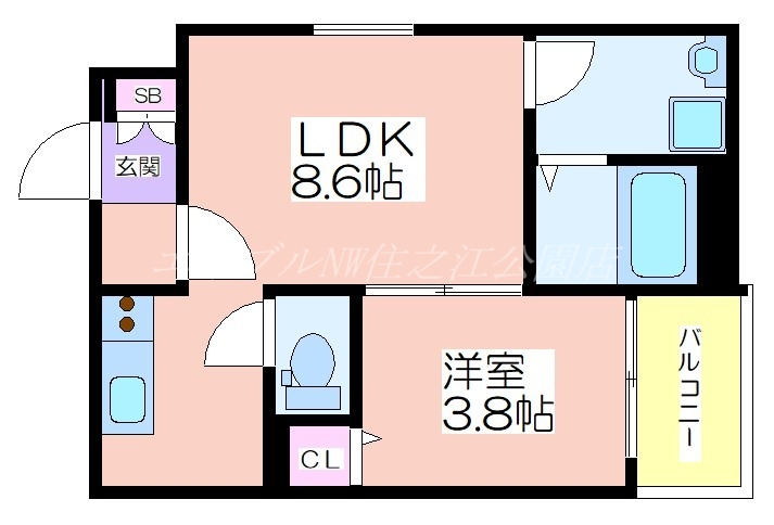 D porta Seleneの間取り