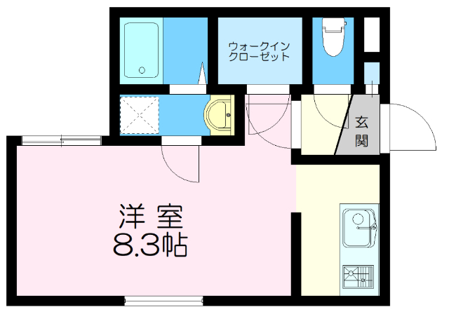 札幌市白石区栄通のマンションの間取り