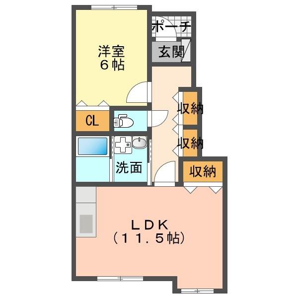 コンフォート瀬戸A棟の間取り