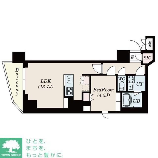 S-RESIDENCE駒沢大学駅前の間取り