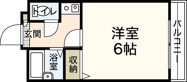 広島市西区中広町のマンションの間取り