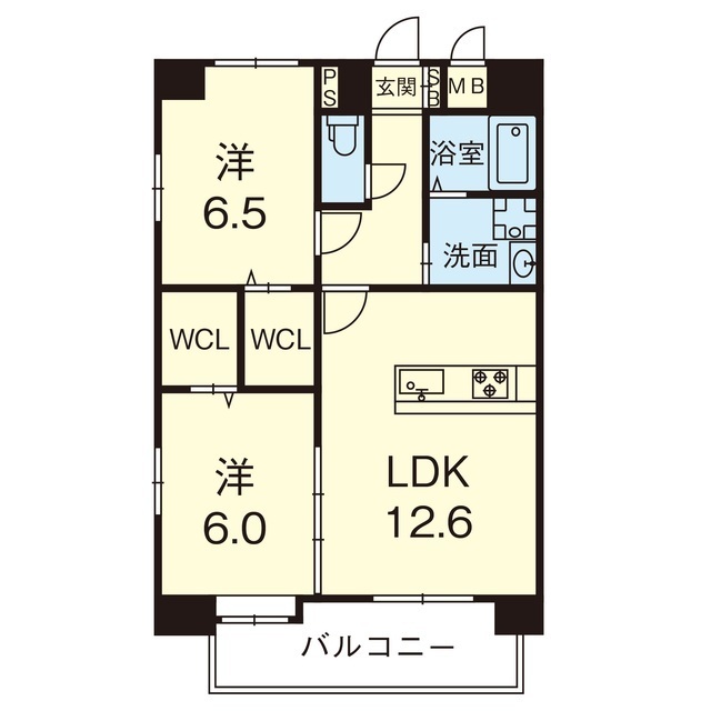 アステール菊陽の間取り