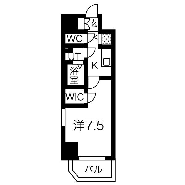 名古屋市東区泉のマンションの間取り