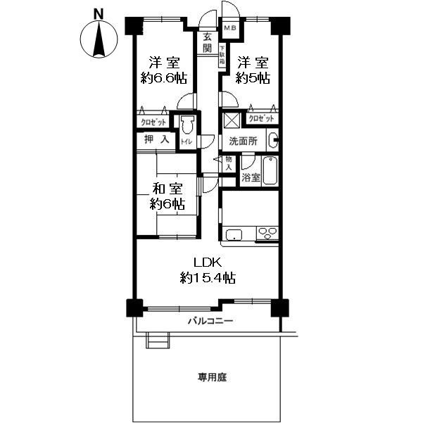 ファミール夙川寿町の間取り