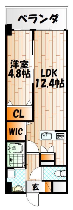 MDI Vista mare門司駅前の間取り