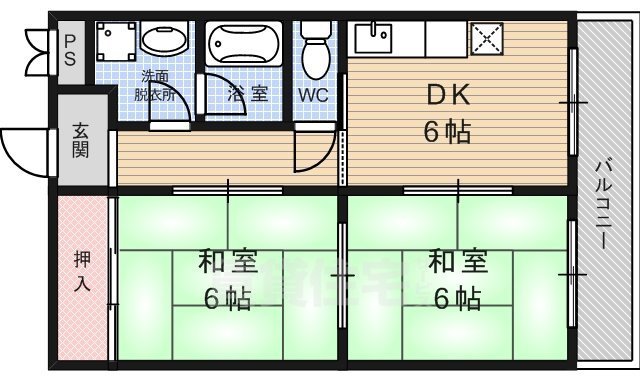 シャロム吉祥院の間取り