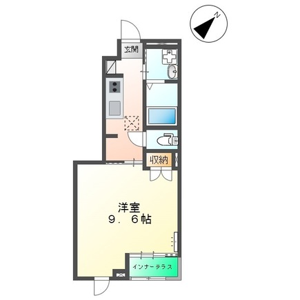 出雲市塩冶町のアパートの間取り