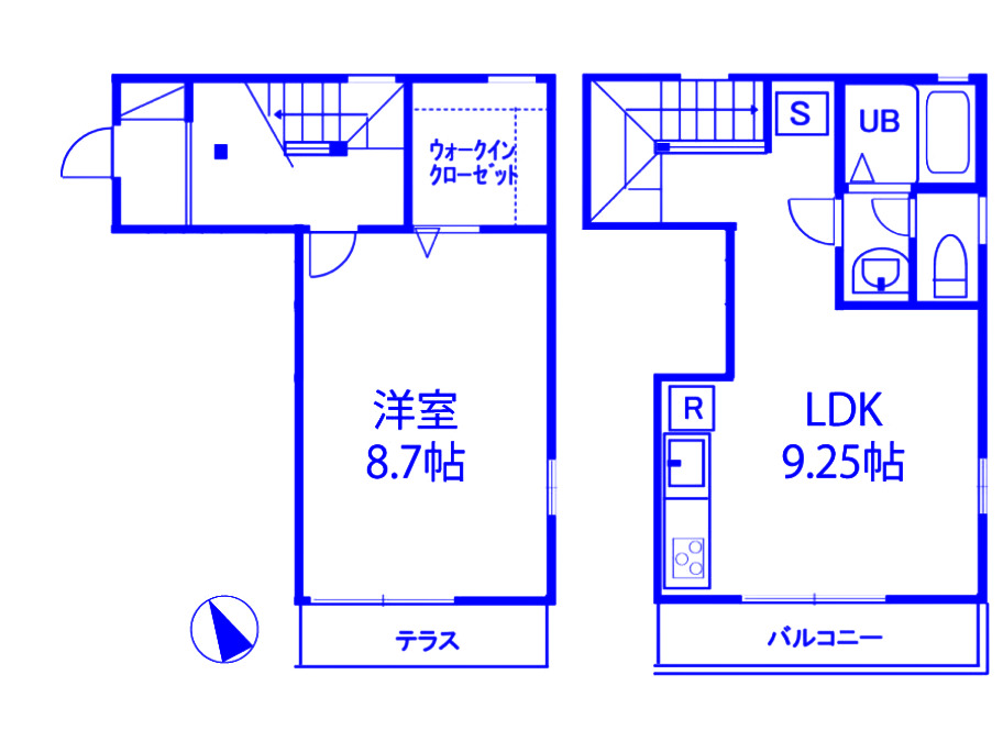 横浜市港北区菊名のアパートの間取り