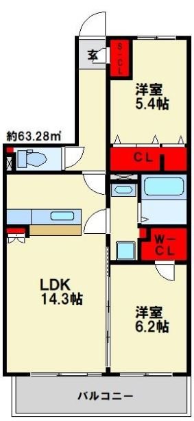 フルラージュの間取り