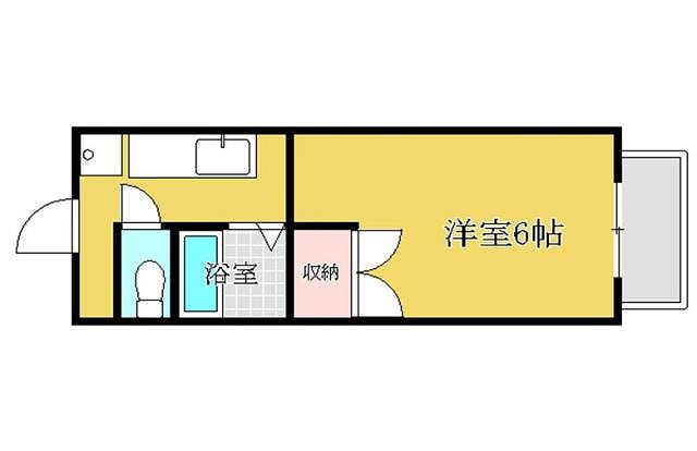 【姫路市八代のアパートの間取り】