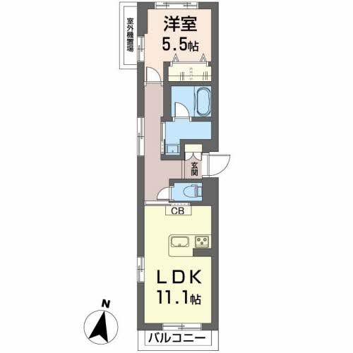 福山市霞町のマンションの間取り