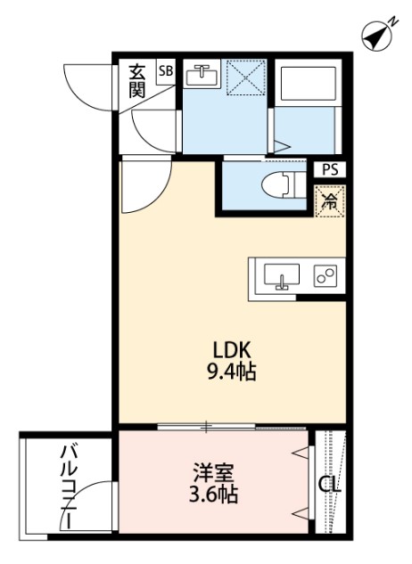 robot home 愛宕町Bの間取り