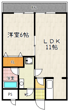 ジュネス堅田の間取り