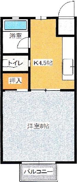 海岸通り一丁目アパートの間取り