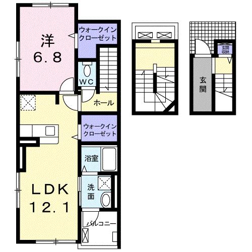 黒川１丁目アパートの間取り