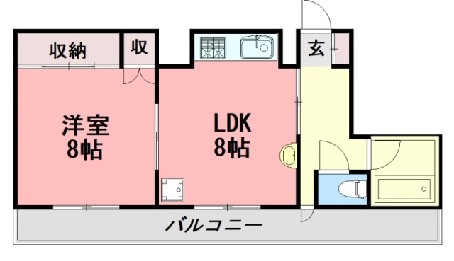 広島市中区本川町のマンションの間取り