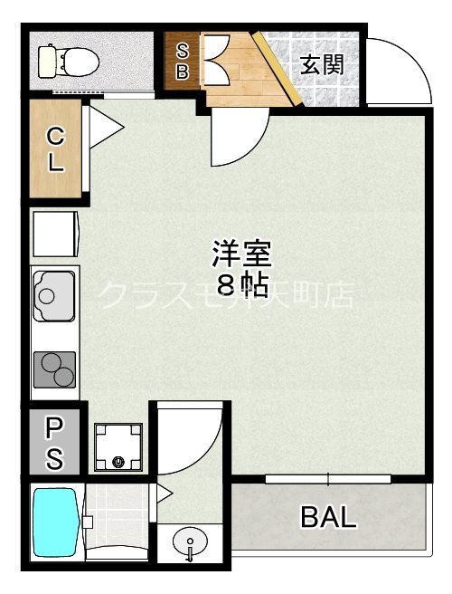 FINE SQUARE　朝潮橋の間取り