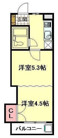 さいたま市大宮区桜木町のマンションの間取り