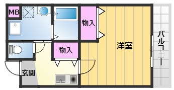 フィール白い雲の間取り