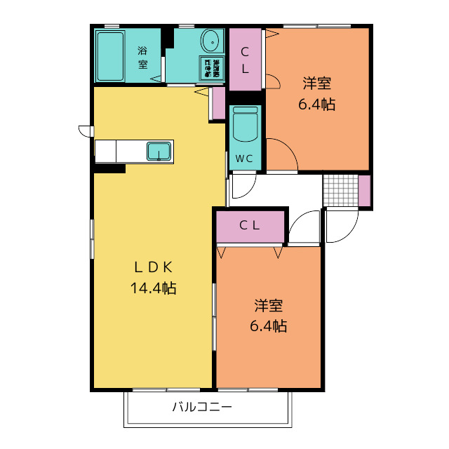 シャーメゾン　Ａの間取り