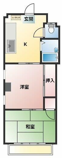 相模原市中央区千代田のマンションの間取り