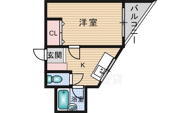 茨木市庄のマンションの間取り