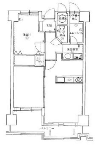 【ロワールマンション室見川の間取り】