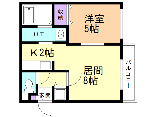 札幌市中央区北四条東のマンションの間取り