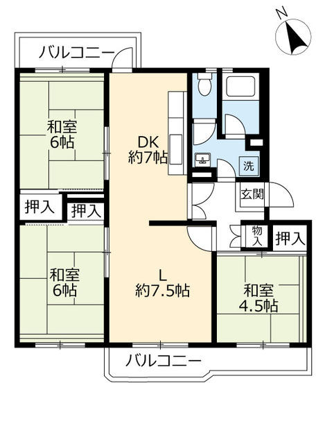 ＵＲ押草の間取り