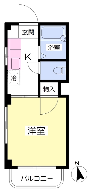 松山市緑町のマンションの間取り