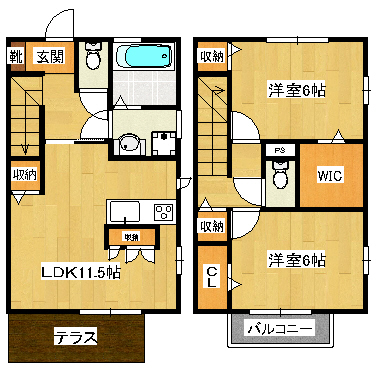 リヴィエールVの間取り