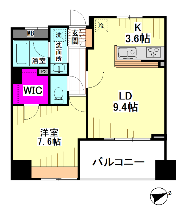 アルコード川崎の間取り