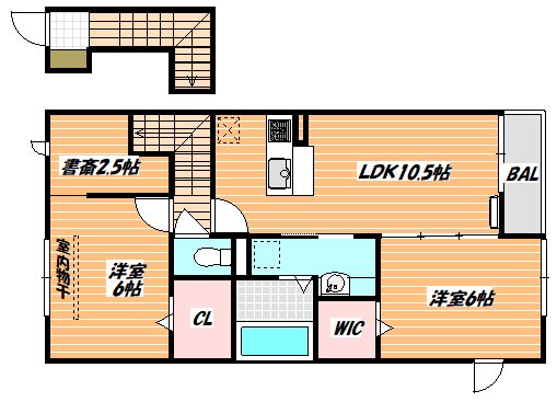 市川市相之川のアパートの間取り