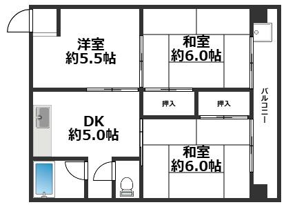 リノグランベル姫路の間取り