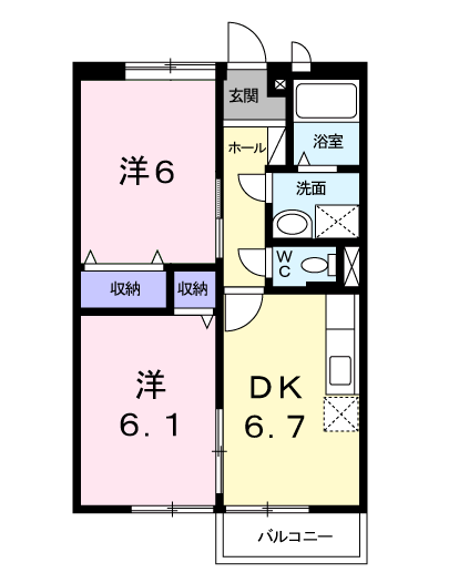 ルミエール小島Ａの間取り