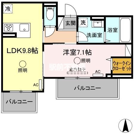 ルピナスシーサイド　Ｂ棟の間取り