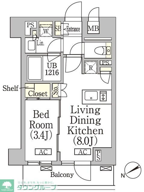 新宿区高田馬場のマンションの間取り