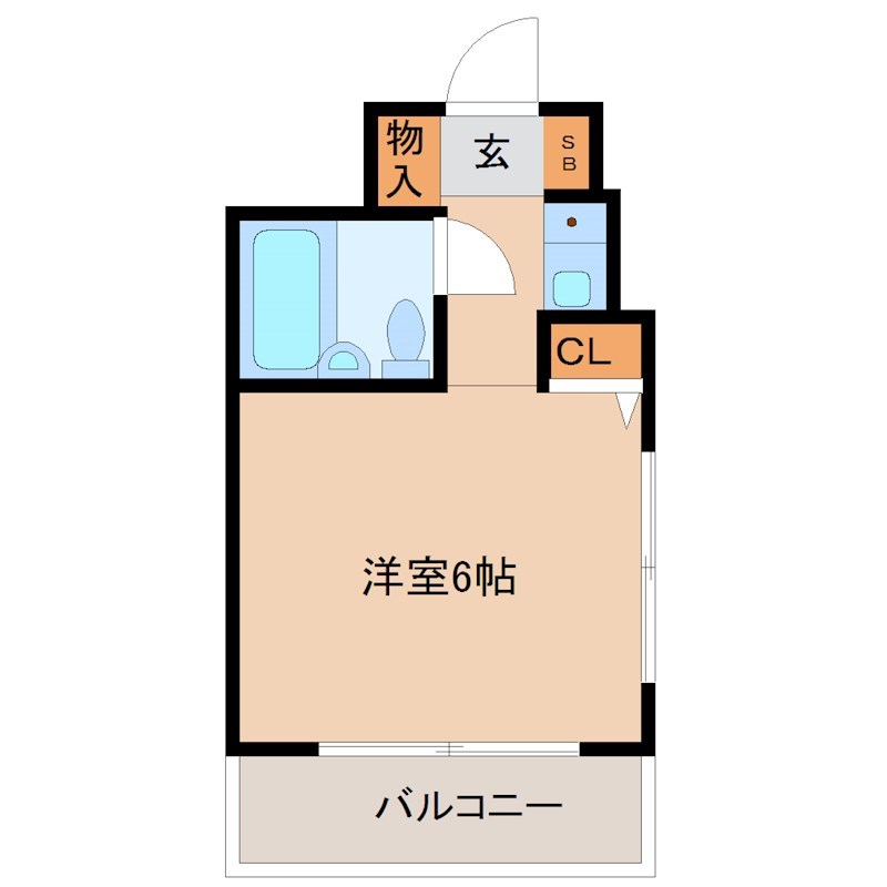 尼崎市南清水のマンションの間取り