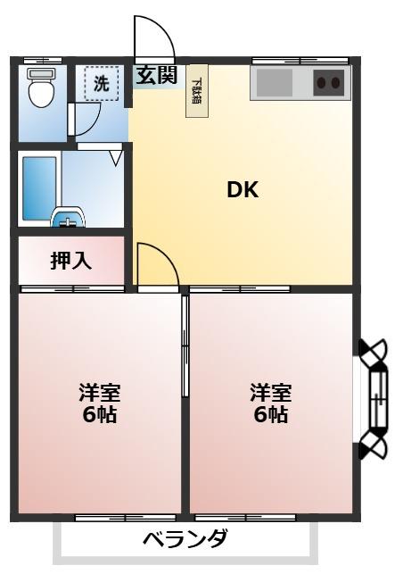 エステートピア大高の間取り