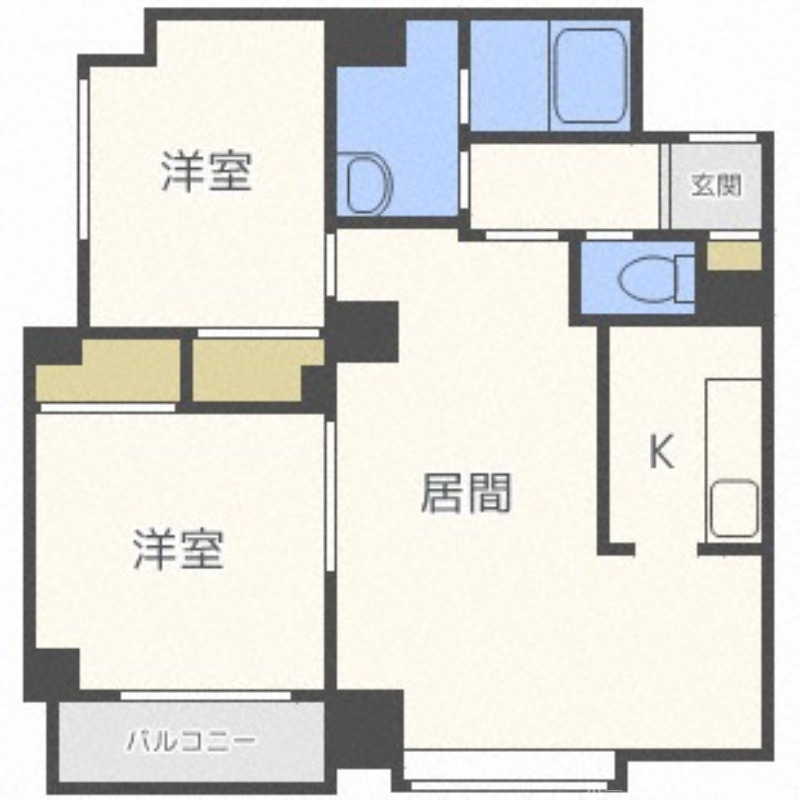 フォンテーヌ旭ヶ丘の間取り