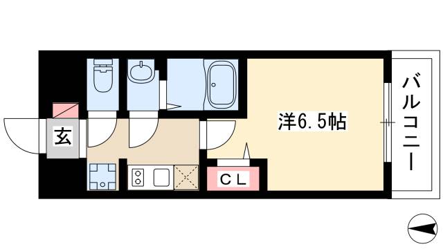 プレサンスNAGOYA本陣の間取り