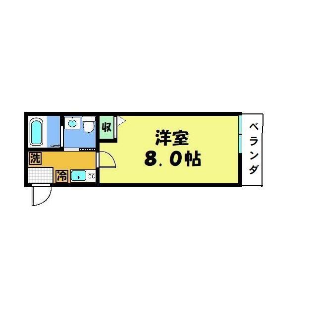 フラッティ千本下長者町の間取り