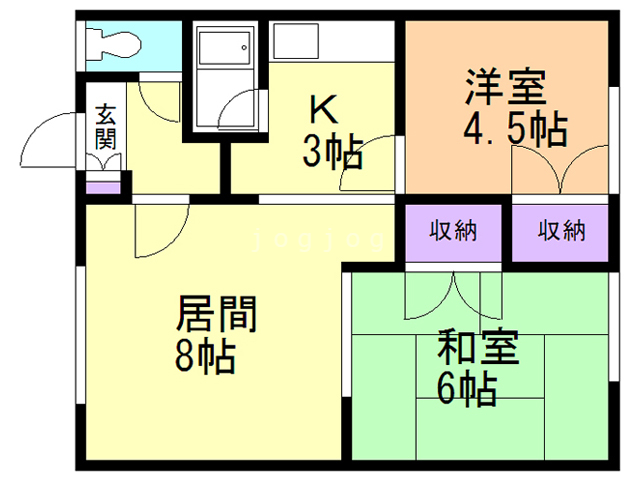 江幸コーポの間取り