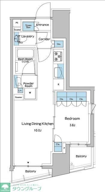 板橋区志村のマンションの間取り