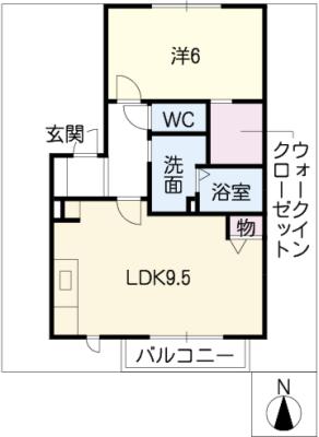 コーポグレースＡの間取り