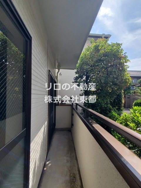バルコニー　洗濯物もよく乾きます♪